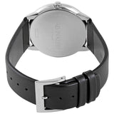 Calvin Klein Minimal Diamonds Black Dial Black Leather Strap Watch for Men - K3M211CS Authentic Buy Shop Now