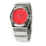Marc Jacobs Classic Red Dial Silver Steel Strap Watch for Women - MBM3031 Authentic Buy Shop Now