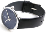 Calvin Klein High Noon Quartz Blue Dial Black Leather Strap Watch for Men - K8M211CN Authentic Buy Shop Now