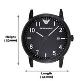 Emporio Armani Luigi Quartz Black Dial Black Silicon Strap Watch For Men - AR11071 Authentic Buy Shop Now