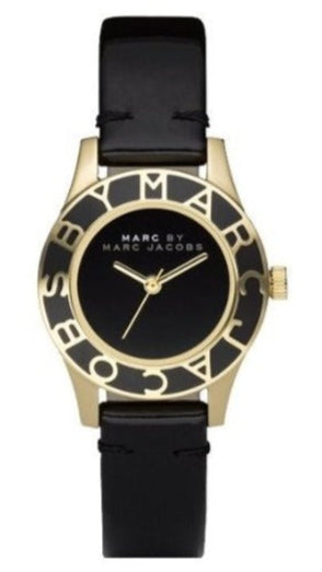 Marc Jacobs Blade Black Dial Black Leather Strap Watch for Women - MBM1159 Authentic Buy Shop Now