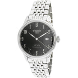 Tissot T Classic Powermatic 80 Black Dial Silver Steel Strap Watch For Men - T41.1.483.52 Authentic Buy Shop Now