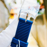 Salvatore Ferragamo F-80 Blue Dial Blue Rubber Strap Watch For Men - SFHY01122 Authentic Buy Shop Now