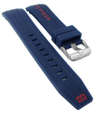 Tommy Hilfiger Nolan Chronograph Blue Dial Blue Rubber Strap Watch for Men - 1791142 Authentic Buy Shop Now