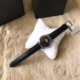 Gucci G-Timeless Moonphase Black Dial Black Leather Strap Watch For Men - YA1264045 Authentic Buy Shop Now