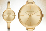 Michael Kors Jaryn Analog Quartz Gold Dial Gold Steel Strap Watch For Women - MK3546 Authentic Buy Shop Now