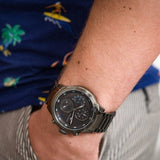 Tommy Hilfiger Trent Chronograph Grey Dial Grey Steel Strap Watch For Men - 1791806 Authentic Buy Shop Now