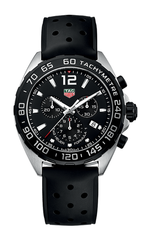 Tag Heuer Formula 1 Black Dial Black Leather Strap Watch for Men - CAZ1010.FT8024 Authentic Buy Shop Now