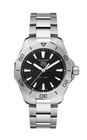 Tag Heuer Aquaracer Professional 200 Date Black Dial Silver Steel Strap Watch for Men - CBP1110.BA0627 Authentic Buy Shop Now