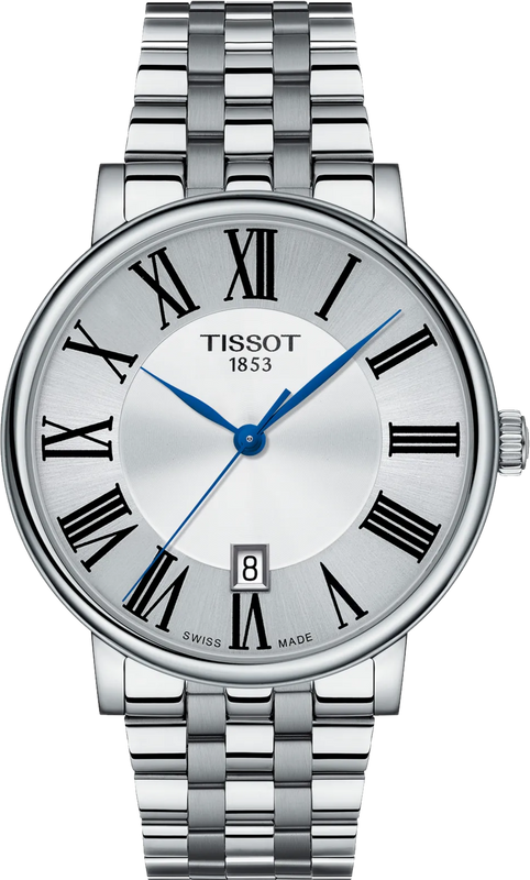 Tissot Carson Premium Silver Dial Silver Steel Strap Watch for Men - T122.417.11.033.00 Authentic Buy Shop Now