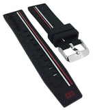 Tommy Hilfiger Decker Quartz Black Dial Black Rubber Strap Watch for Men - 1791473 Authentic Buy Shop Now
