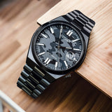 Citizen Tsuyosa Automatic Camouflage Black Dial Black Steel Strap Watch For Men - NJ0155-87E Authentic Buy Shop Now
