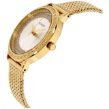 Guess Willow Two Tine Dial Gold Mesh Bracelet Watch For Women - W0836L3 Authentic Buy Shop Now