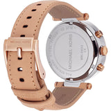 Michael Kors Parker Chronograph White Dial Tan Leather Strap Watch for Women - MK5633 Authentic Buy Shop Now
