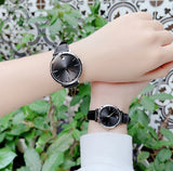 Movado Ultra Slim Black Dial Black Leather Strap Watch For Women - 0607090 Authentic Buy Shop Now