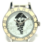 Marc Jacobs Miss Marc Pirate White Dial White Leather Strap Watch for Women - MBM1146 Authentic Buy Shop Now