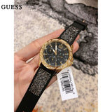 Guess Swirl Quartz Black Dial Black Silicone Strap Watch for Women - W1096L3 Authentic Buy Shop Now