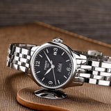 Tissot Le Locle Small Automatic Black Dial Silver Steel Strap Watch For Women - T41.1.183.54 Authentic Buy Shop Now