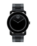 Movado Bold Black Dial Black Steel Strap Watch For Men - 3600047 Authentic Buy Shop Now
