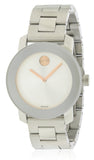 Movado Bold Silver Dial Silver Steel Strap Watch For Women - 3600084 Authentic Buy Shop Now
