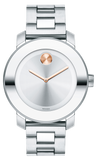 Movado Bold Silver Dial Silver Steel Strap Watch For Women - 3600084 Authentic Buy Shop Now