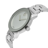 Movado Bold Crystal Dot Silver Dial Silver Steel Strap Watch For Women - 3600334 Authentic Buy Shop Now