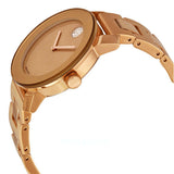 Movado Bold Rose Gold Dial Rose Gold Steel Strap Watch For Women - 3600335 Authentic Buy Shop Now
