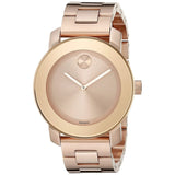 Movado Bold Rose Gold Dial Rose Gold Steel Strap Watch for Women - 3600342 Authentic Buy Shop Now