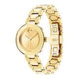 Movado Bold Gold Dial Gold Steel Strap Watch For Women - 3600382 Authentic Buy Shop Now