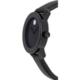 Movado Bold Black Dial Black Leather Strap Watch for Women - 3600483 Authentic Buy Shop Now