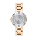 Movado Bold Crystal Pave Rose Gold Dial Rose Gold Steel Strap Watch For Women - 3600493 Authentic Buy Shop Now