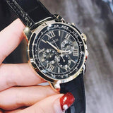 Guess Horizon Chronograph Quartz Black Dial Blue Leather Strap Watch For Men - W0380G3 Authentic Buy Shop Now