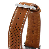 Movado Heritage Calendoplan Chronograph White Dial Brown Leather Strap Watch for Men - 3650008 Authentic Buy Shop Now