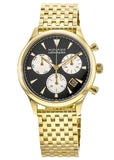 Movado Heritage Calendoplan Blue Dial Gold Steel Strap Watch for Men - 3650015 Authentic Buy Shop Now