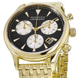 Movado Heritage Calendoplan Blue Dial Gold Steel Strap Watch for Men - 3650015 Authentic Buy Shop Now
