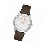 Emporio Armani Herren White Dial Brown Leather Strap Watch For Men - AR11103 Authentic Buy Shop Now