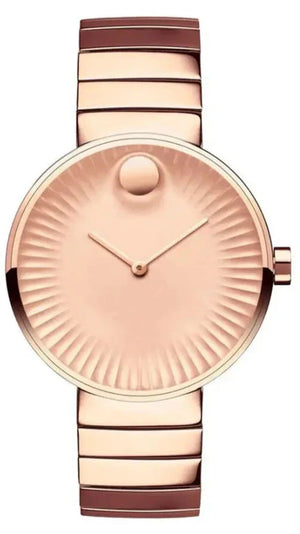 Movado Edge Rose Gold Dial Rose Gold Steel Strap Watch for Women - 3680013 Authentic Buy Shop Now