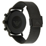 Emporio Armani Aviator Black Dial Black Mesh Bracelet Watch For Men - AR11142 Authentic Buy Shop Now