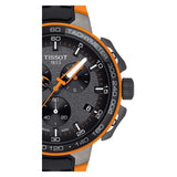 Tissot T Race Cycling Chronograph Black Dial Two Tone Rubber Strap Watch For Men - T111.417.37.441.04 Authentic Buy Shop Now