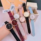 Michael Kors Tibby Multifunction Red Dial Red Leather Strap Watch For Women - MK2967 Authentic Buy Shop Now