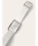 Calvin Klein Window White Dial White Leather Strap Watch for Men - K2M21120 Authentic Buy Shop Now