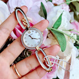 Bulova Crystal Collection Mother of Pearl Dial Gold Steel Strap Watch for Women - 98L225 Authentic Buy Shop Now