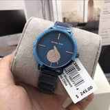 Michael Kors Portia Blue Dial Blue Stainless Steel Strap Watch for Women - MK3680 Authentic Buy Shop Now