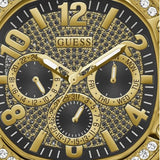 Guess Duke Glitz Crystals Gold Dial Gold Steel Strap Watch For Men - GW0576G2 Authentic Buy Shop Now