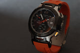 Tissot T Race Chronograph Black Dial Orange Rubber Strap Watch for Women - T048.217.27.057.00 Authentic Buy Shop Now