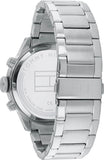 Tommy Hilfiger Trent Quartz Black Dial Silver Steel Strap Watch For Men - 1791805 Authentic Buy Shop Now