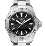 Tag Heuer Aquaracer Professional 200 Quartz Black Dial Silver Steel Strap Watch for Women - WBP1410.BA0622 Authentic Buy Shop Now