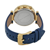 Michael Kors Parker Gold Dial Blue Leather Strap Watch for Women - MK2280 Authentic Buy Shop Now
