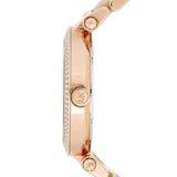 Michael Kors Parker Mother of Pearl Pink Dial Two Tone Steel Strap Watch for Women - MK6492 Authentic Buy Shop Now