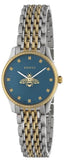 Gucci G Timeless Quartz Blue Dial Two Tone Steel Strap Watch For Women - YA1265029 Authentic Buy Shop Now